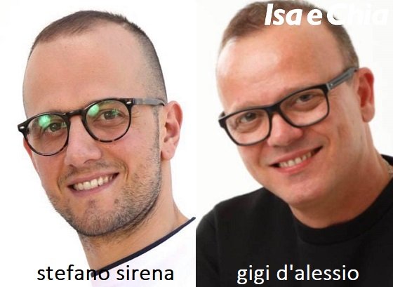 Somiglianza tra Stefano Sirena e Gigi D'Alessio