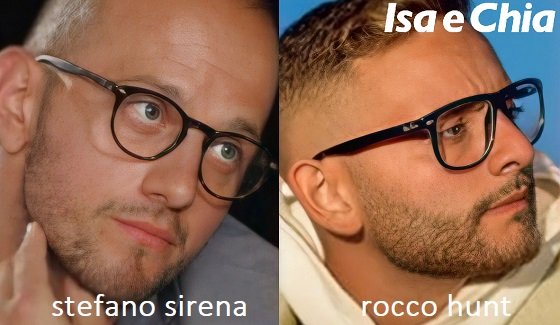 Somiglianza tra Stefano Sirena e Rocco Hunt