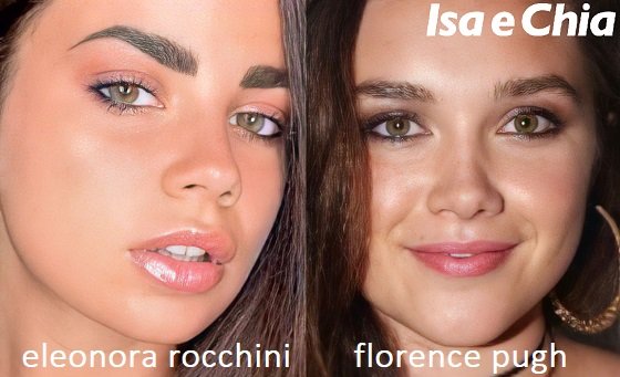 Somiglianza tra Eleonora Rocchini e Florence Pugh