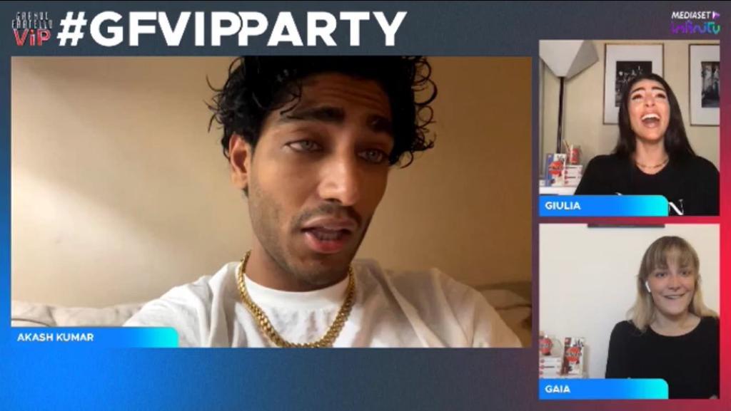 Gf Vip Party, scatta il catfight in diretta tra Akash Kumar e Gaia Zorzi (che lo sotterra con una replica perfetta) article-post