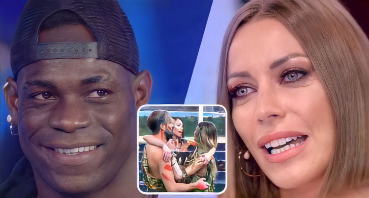 Gf Vip 6, le (opposte) reazioni di Mario Balotelli e Karina Cascella di fronte a Soleil Sorge, Alex Belli e Delia Duran preview