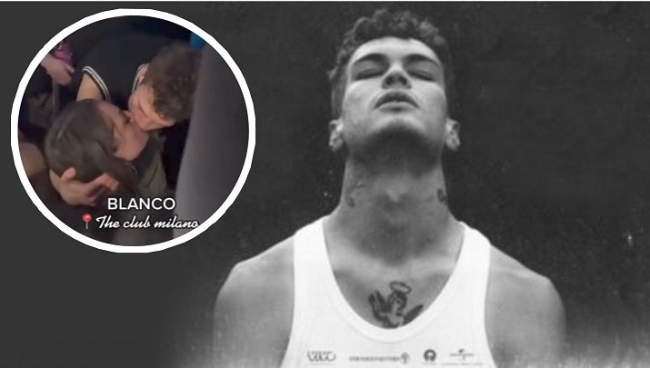 Sanremo 2022, finita la storia tra Blanco e la fidanzata Giulia Lisioli: il cantante beccato a baciare un’altra (video)