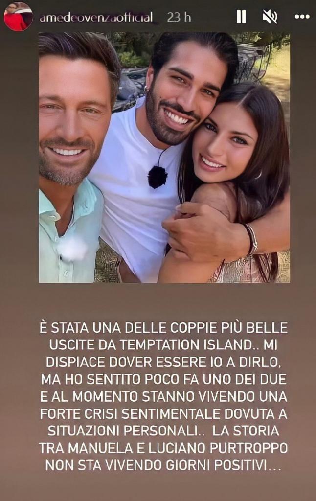 Temptation Island Manuela Carriero E Luciano Punzo In Forte Crisi