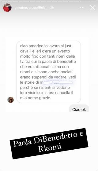 Instagram - Amedeo Venza - Paola Di Benedetto - Rkomi 2