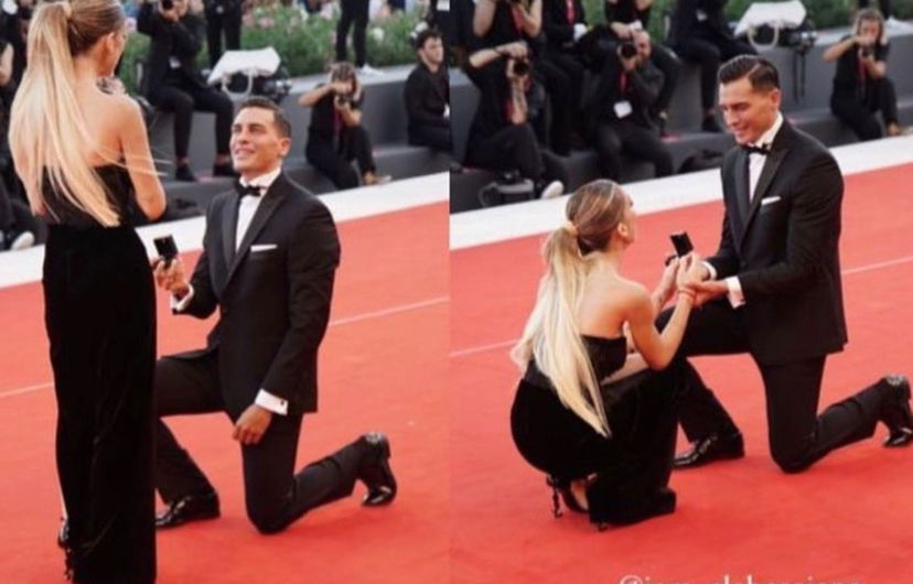 Alessandro Basciano sul red carpet di Venezia 79 ha chiesto a Sophie Codegoni di sposarlo: il video preview