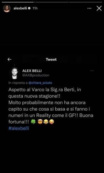 Twitter - Alex Belli