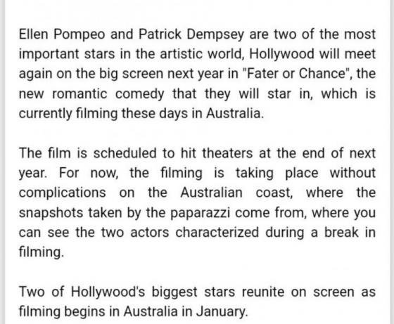 Ellen Pompeo - Patrick Dempsey