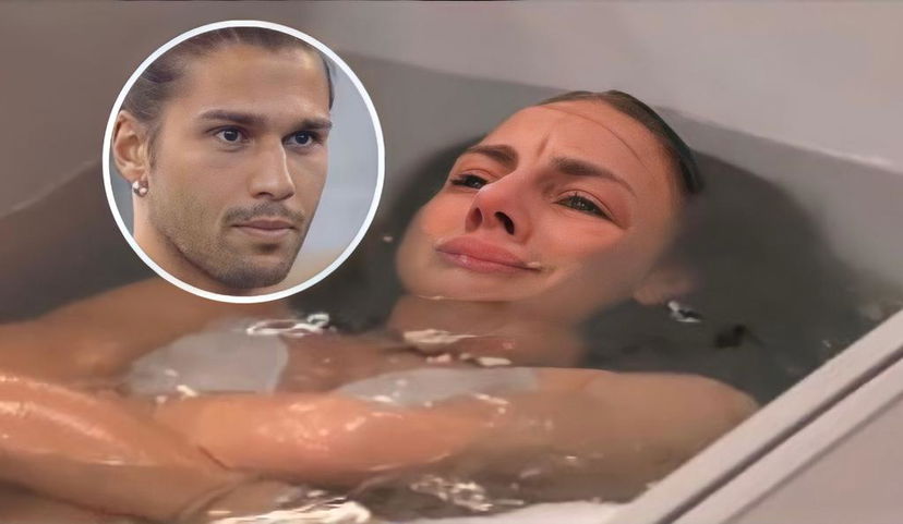 Gf Vip 7, Nikita Pelizon piange nella vasca da bagno per Luca Onestini (Video) preview