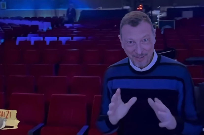 Sanremo 2023, Amadeus mostra in anteprima la scenografia del Festival preview