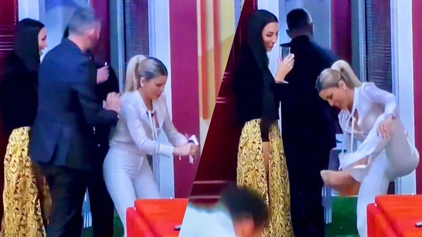 Gf Vip 7, Oriana Marzoli strappa la foto di Antonino Spinalbese e ci sputa sopra, è polemica (Video) preview