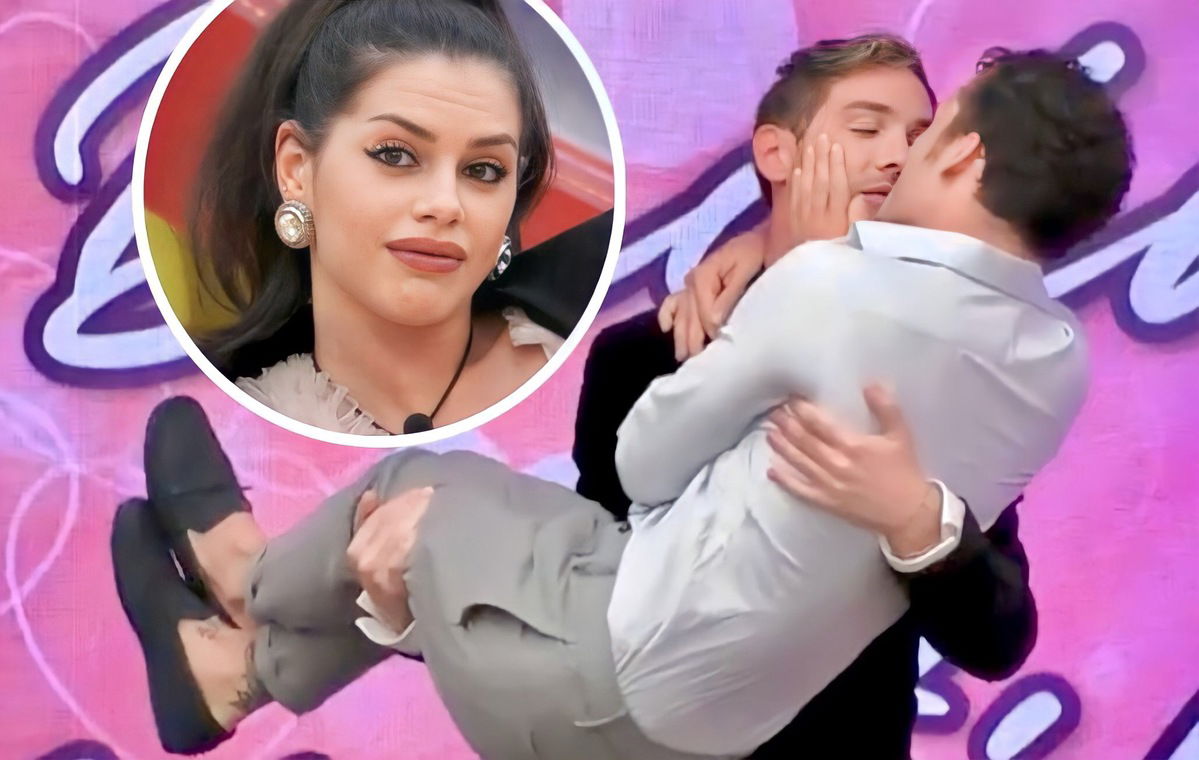 Gf Vip 7, durante un gioco scatta il bacio tra Edoardo Donnamaria e Alberto De Pisis: la reazione di Antonella Fiordelisi article-post