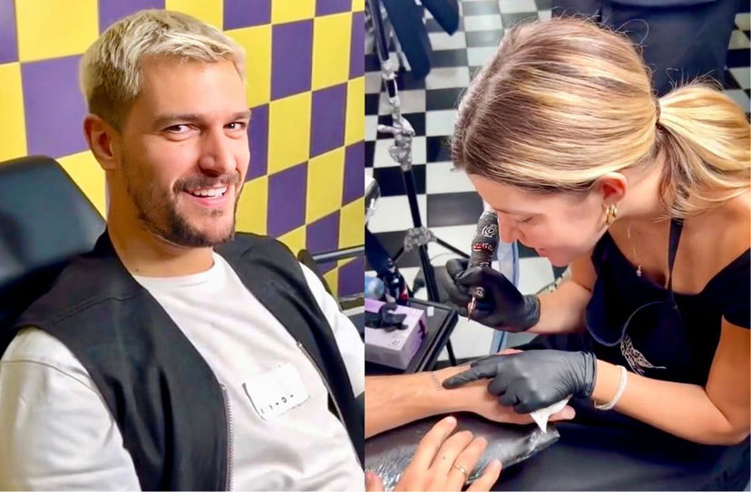 Uomini e Donne, Andrea Zelletta si fa un tatuaggio dedicato alla piccola Ginevra e a realizzarlo è Natalia Paragoni: il video preview