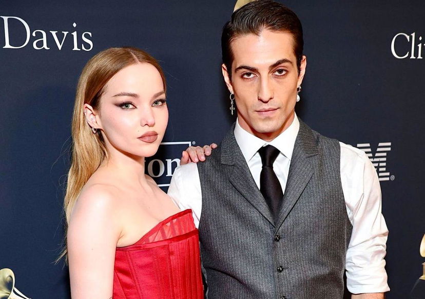 Damiano David, primo red carpet con la fidanzata Dove Cameron: le foto del bacio preview
