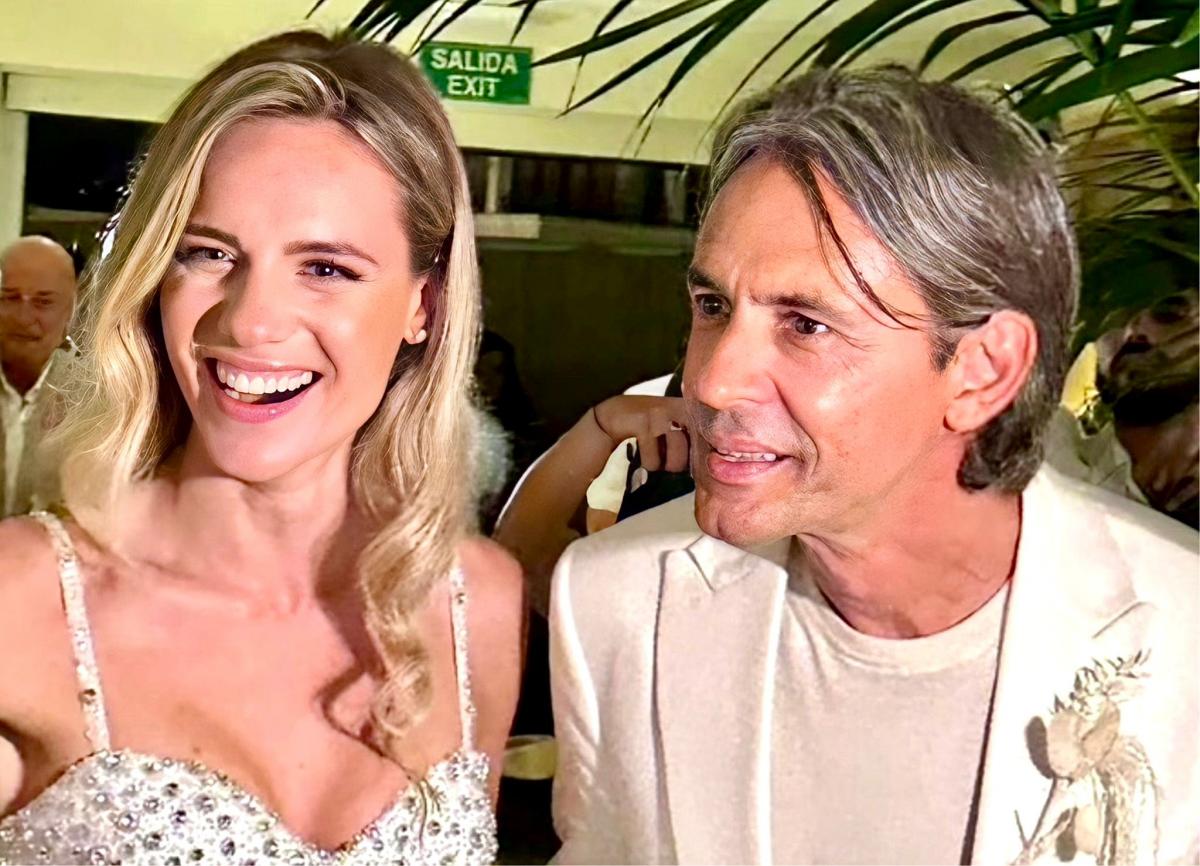 Filippo Inzaghi e Angela Robusti si sono sposati a Formentera: le romantiche immagini delle nozze