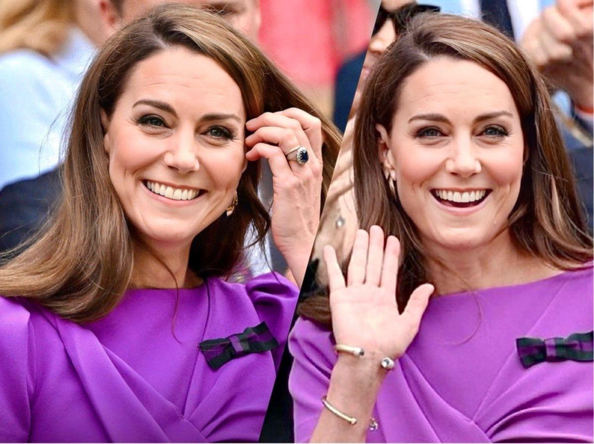 Kate Middleton sugli spalti di Wimbledon per la finale: l’emozionante standing ovation (Video)