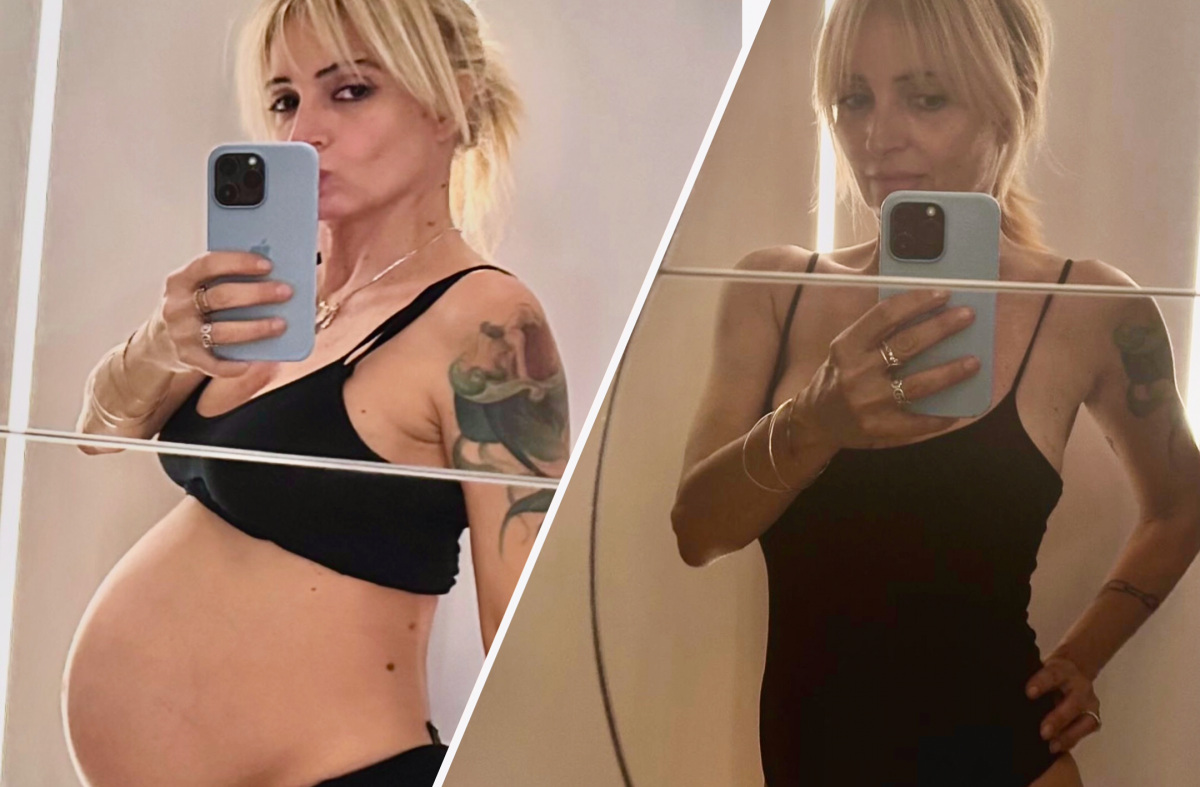 Veronica Peparini, le foto prima e dopo il parto: “Non è facile sentirsi bene con il proprio corpo dopo una gravidanza, però…”