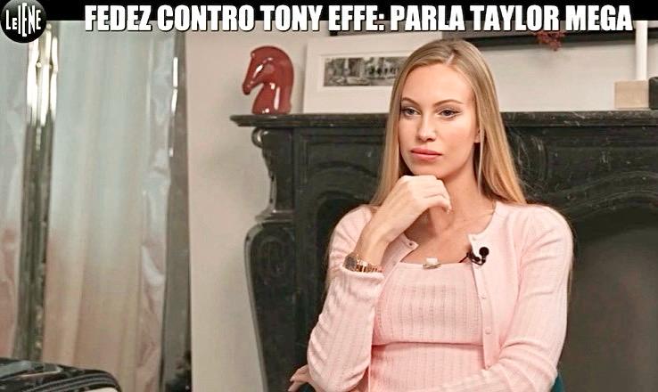 Taylor Mega a Le Iene confessa: “Dopo il dissing di Fedez a Tony Effe ho pianto e sono stata male perché…”