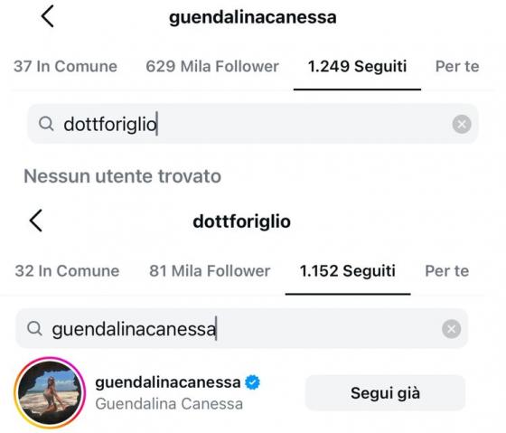 Instagram -Guendalina Canessa - Andrea Foriglio