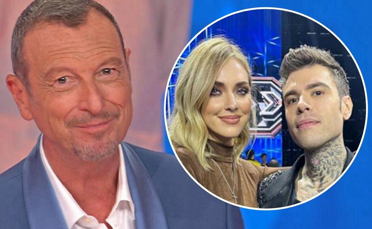 Amadeus svela retroscena inediti su Chiara Ferragni e Fedez, poi lancia una stoccata ad un famoso cantante: “Con me ha chiuso!”