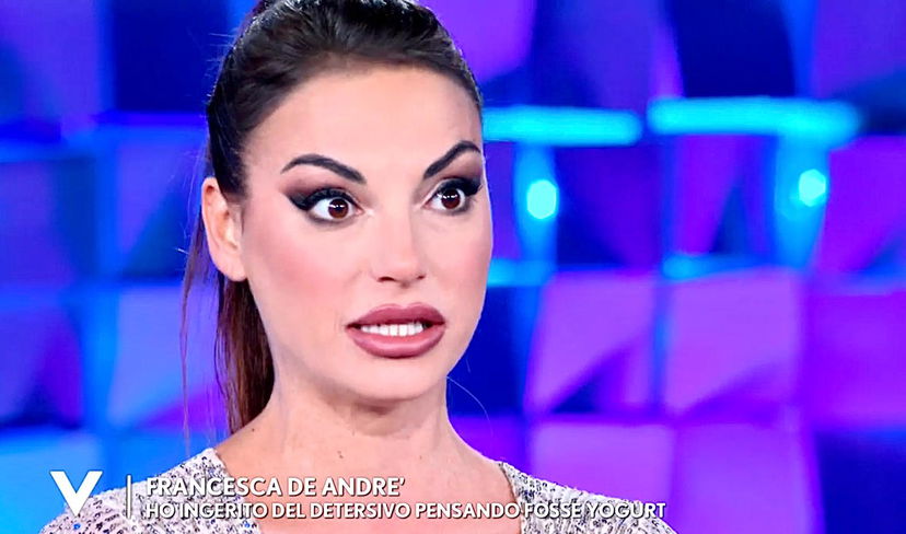 Verissimo, Francesca De Andrè: “Ho ingerito per sbaglio del detersivo pensando fosse yogurt, ho cercato di sputarlo subito ma…” preview