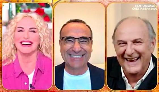 Antonella Clerici, Gerry Scotti e Carlo Conti