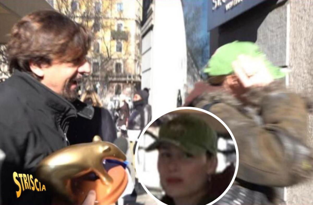 Striscia la Notizia, Valerio Staffelli consegna il Tapiro d’Oro alla presunta amante di Fedez: la reazione article-post