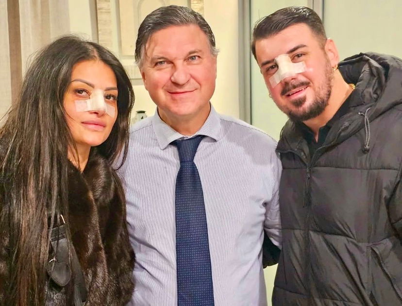 Alessia Pascarella e Lino Giuliano si vedono per la prima volta allo specchio dopo aver rifatto il naso: la loro reazione (Video) preview