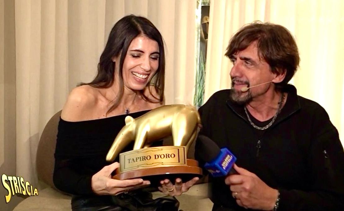 Striscia la Notizia, Tapiro d’Oro a Giorgia dopo il sesto posto a Sanremo 2025: la reazione article-post
