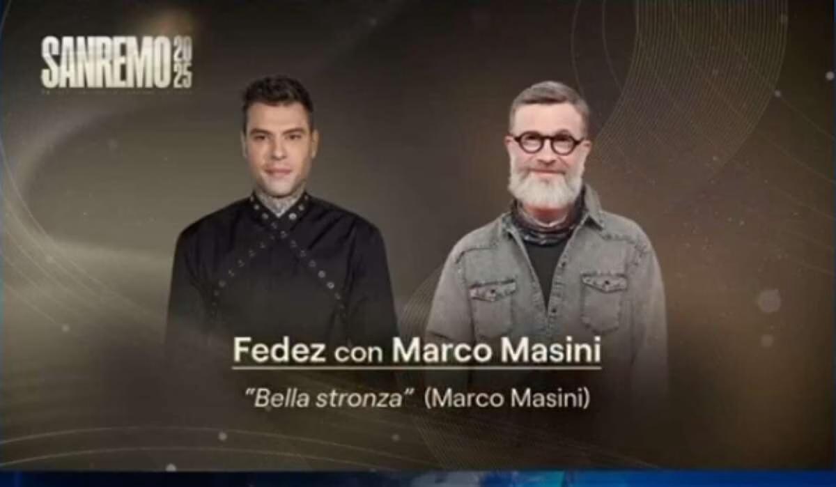 Fedez e Marco Masini fanno delle precisazioni sulla cover di Bella stron*a che presenteranno nella serata duetti di Sanremo 2025