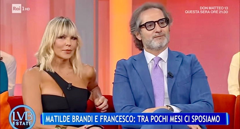 Gf Vip, futuro marito di Matilde Brandi confessa: “Lei in ogni trasmissione dice una data diversa: ecco quando ci sposiamo per davvero” preview
