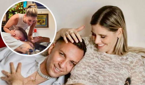 Briga pubblica il video del tenero momento in cui Arianna Montefiori gli ha svelato di essere in dolce attesa preview