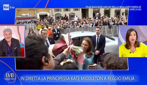 Kate Middleton in Italia e l’inviato de La volta buona diventa virale in Inghilterra: cosa è successo (Video) preview