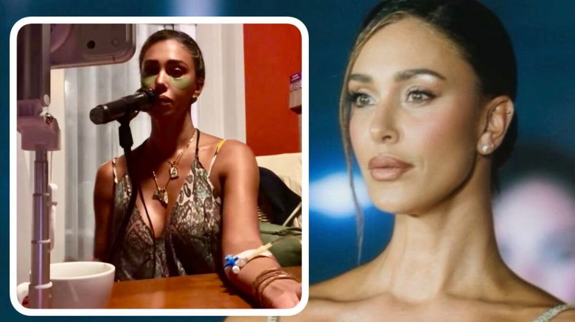 Belen Rodriguez pubblica un video mentre canta con una flebo al braccio: le reazioni social e la sua replica preview