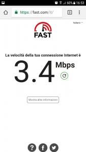 velocità connessione internet netflix