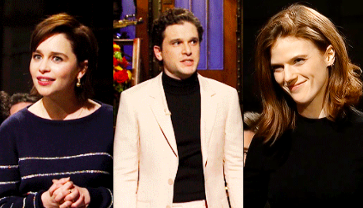 Kit Harington Emilia Clarke Rose Leslie