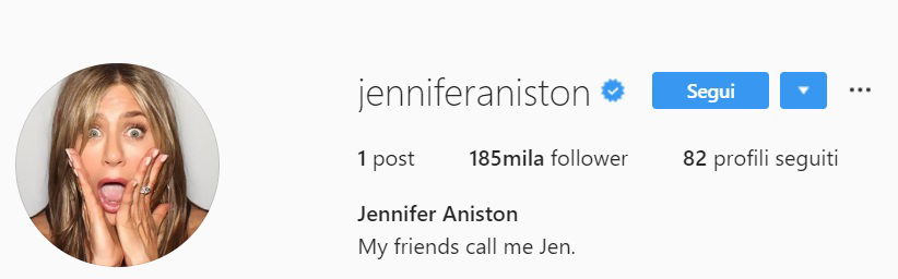 jennifer aniston instagram