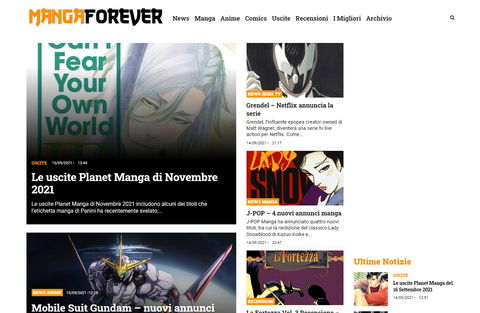 Benvenuti nel nuovo MangaForever.net preview