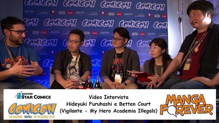 Vigilante – My Hero Academia Illegals: intervista a Hideyuki Furuhashi e Betten Court | Napoli Comicon 2019 preview