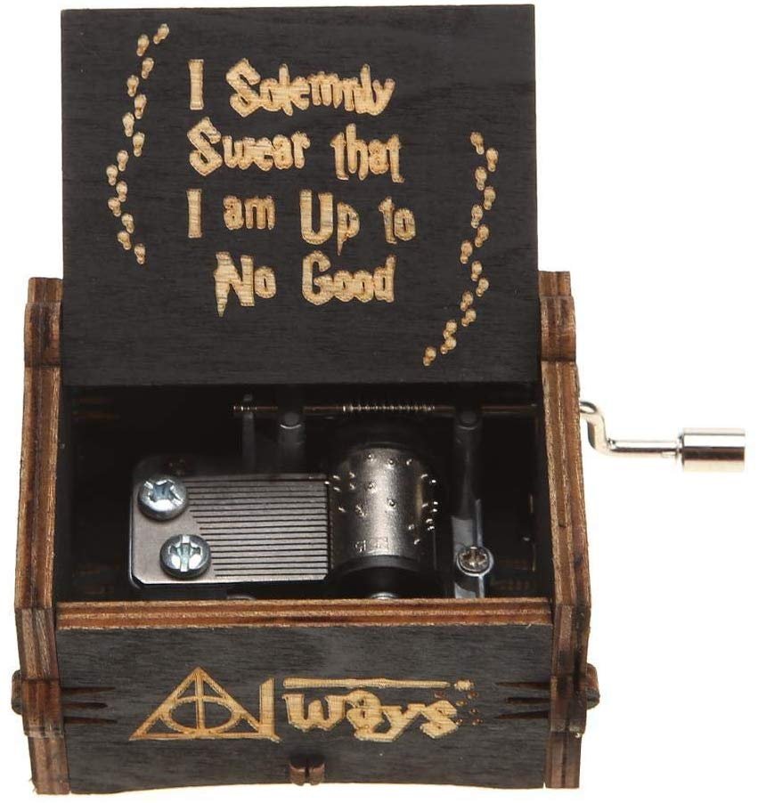 Per il carillon a tema Harry Potter, classico regalo vintage con carillon  decorativo in legno (nero)