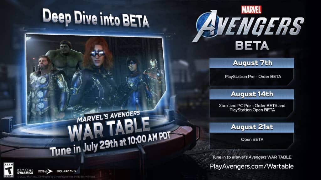 marvel's avengers beta