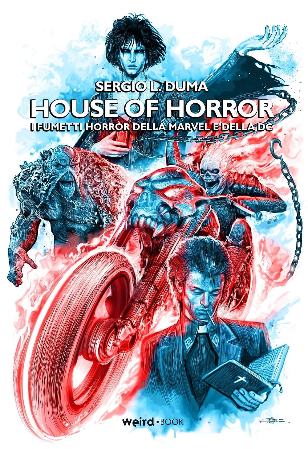 Cover di House of Horror. I fumetti horror della Marvel e della DC di Giorgio Finamore.