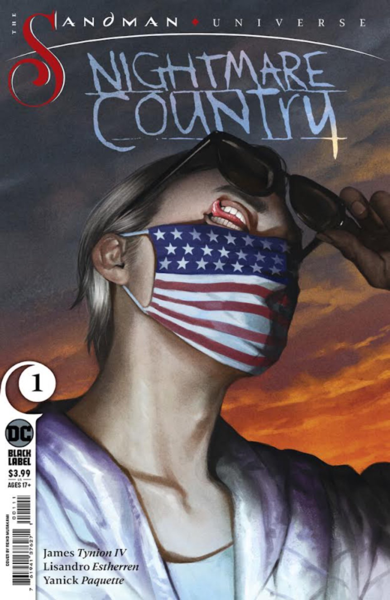 Cover di The Sandman Universe: Nightmare Country 1 di Reiko Murakami, con il Corinzio