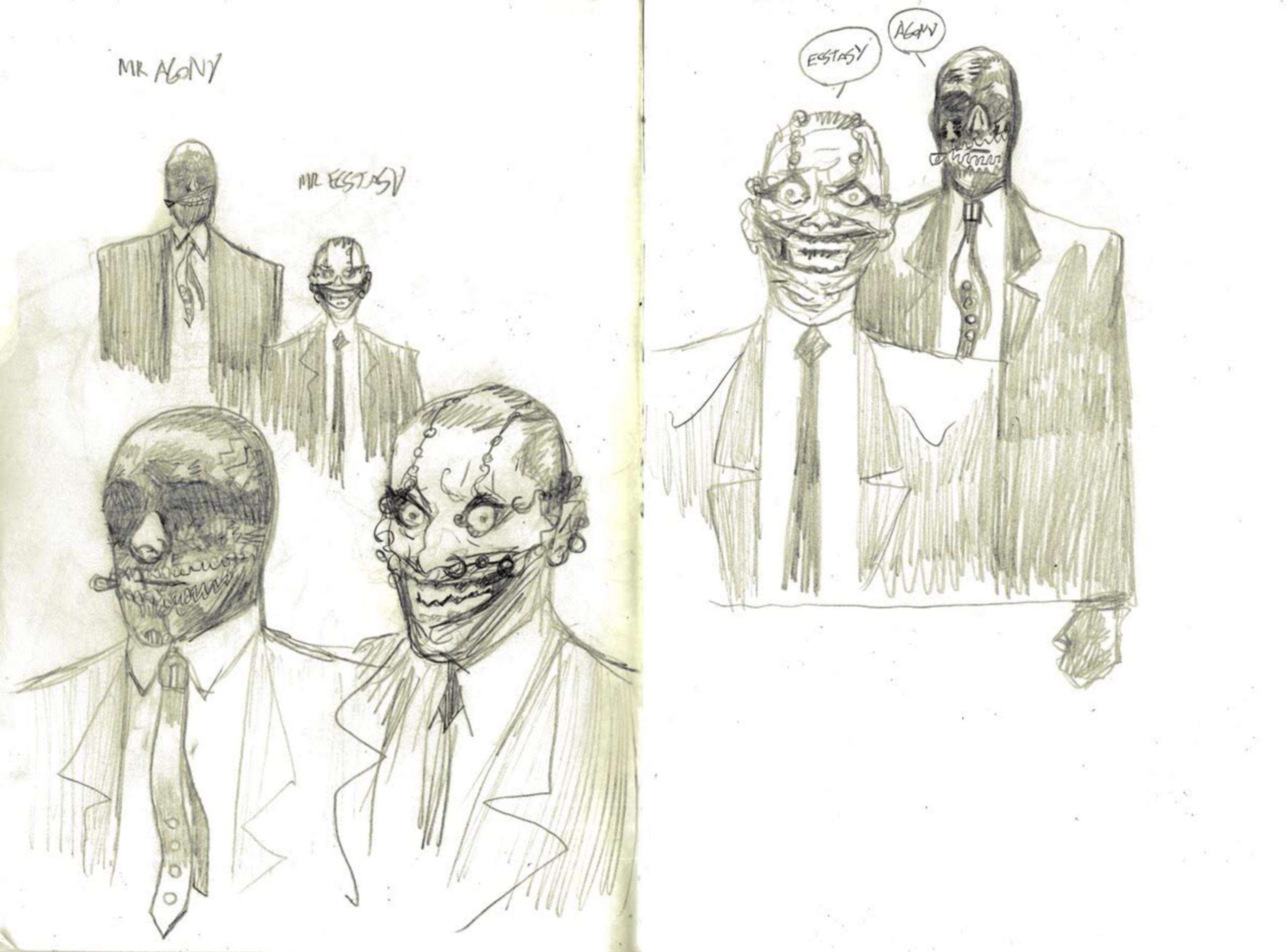 Character desing di Mr. Agony e Mr. Ecstasy di Lisandro Estherren