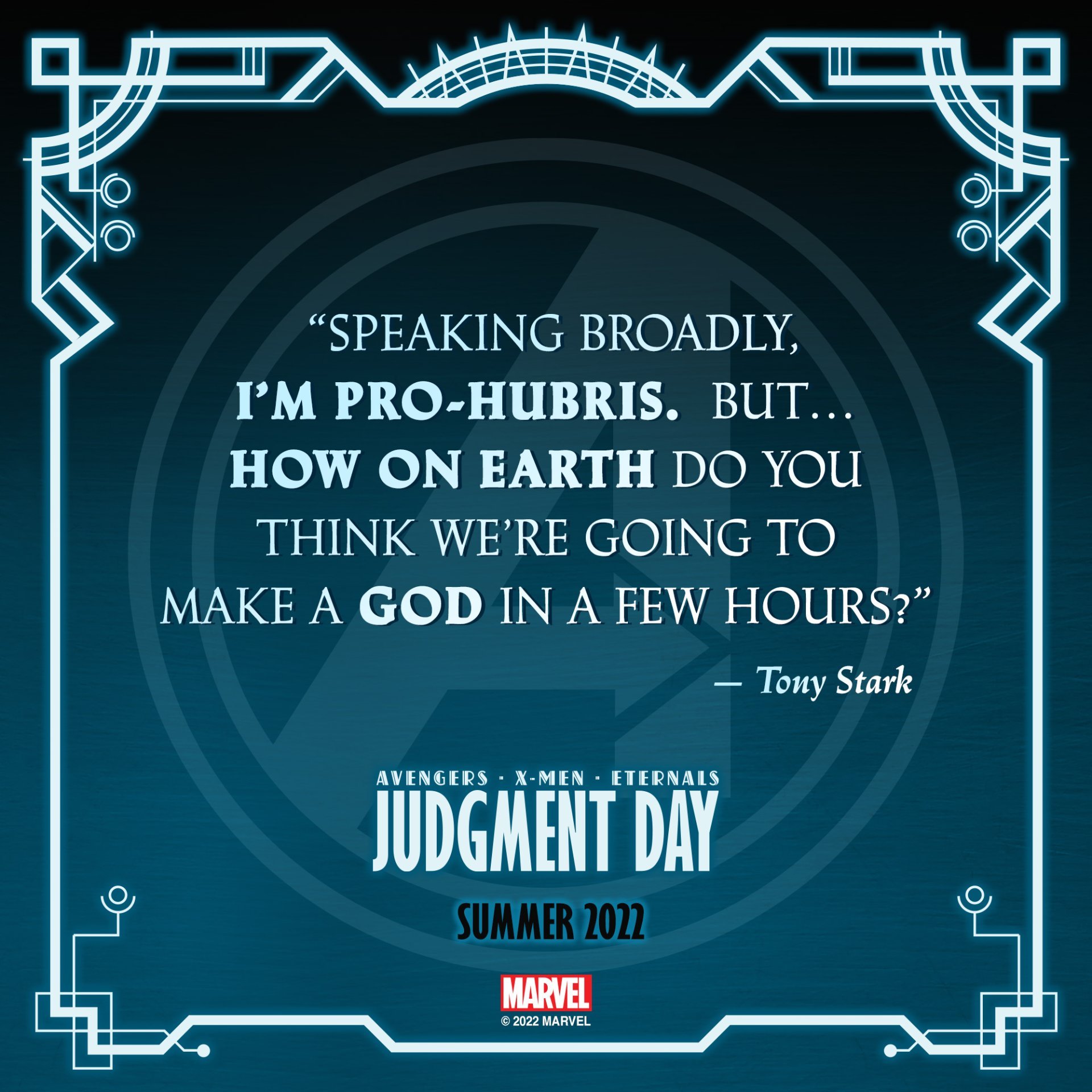 Il teaser di Judgment Day con le parole di Iron Man