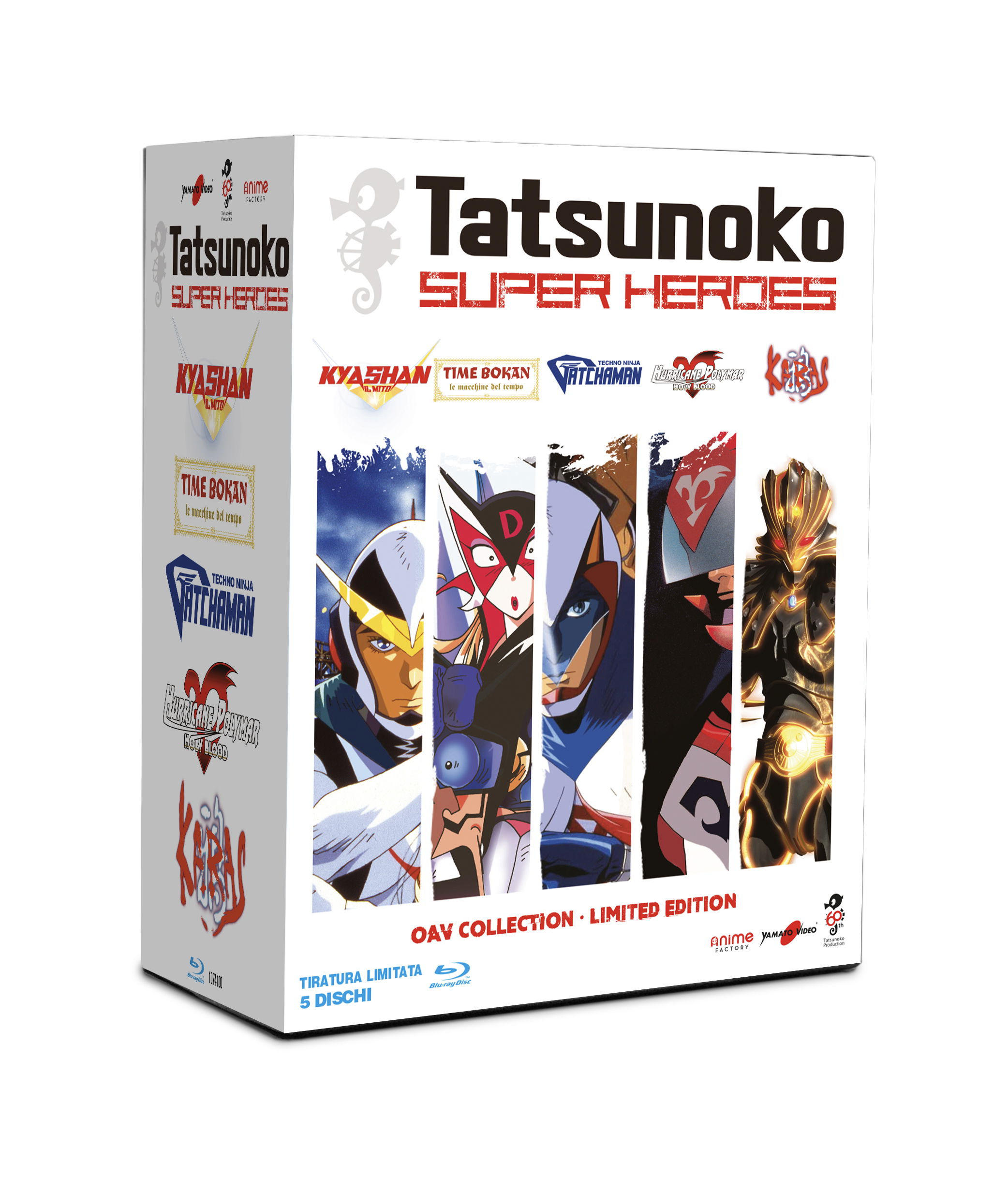 Tatsunoko Super Heroes - OAV Collection, tra le uscite Anime Factory di Marzo 2022