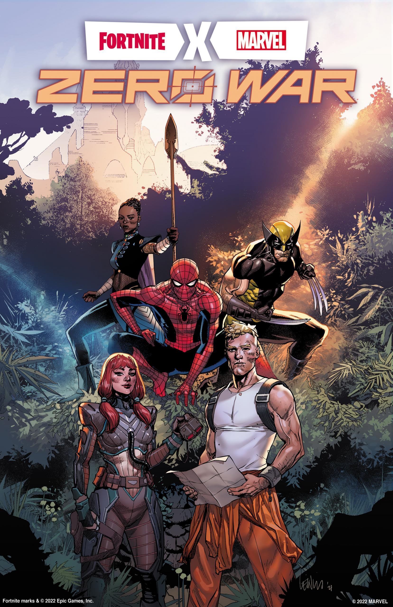 Cover di Fortnite X Marvel: Guerra Zero 1 di Leinil Francis YU