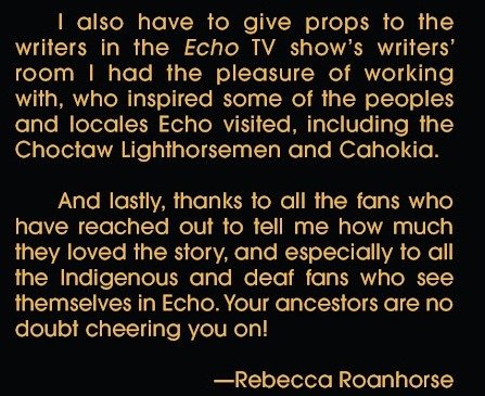 Rebecca Roanhorse sulla trama di Echo discussa con gli sceneggiatori della serie Disney+