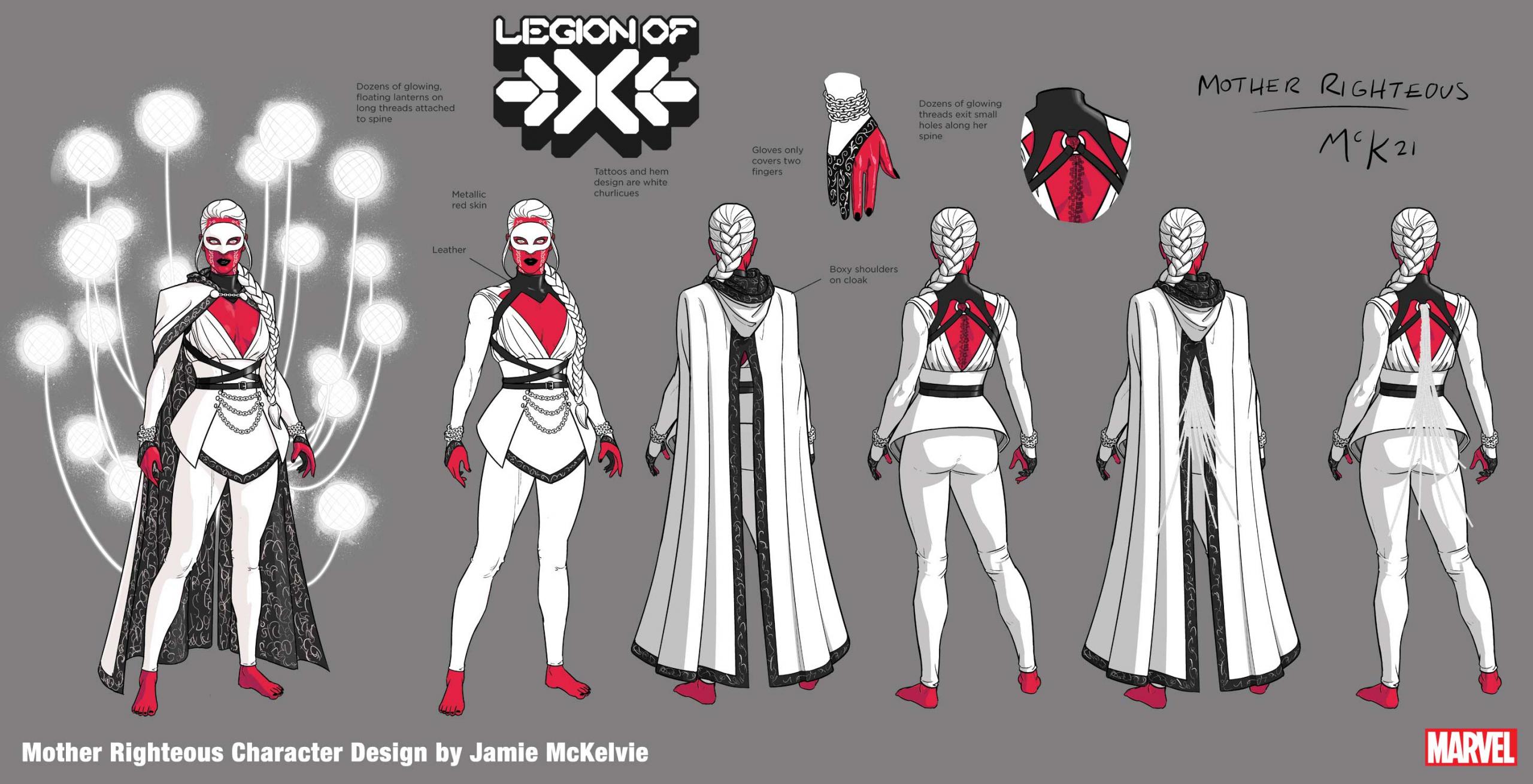 Il character design di Mother Righteous di Jamie McKelvie