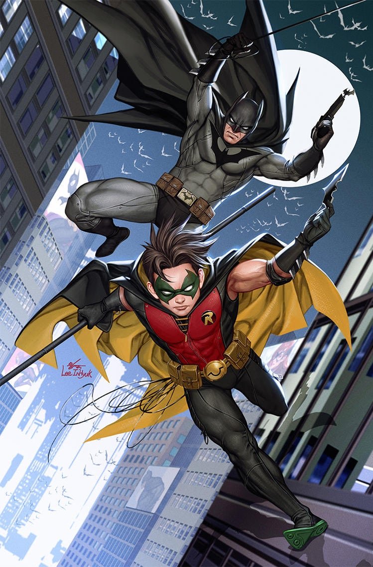 Variant cover di Batman di InHyuk Lee, esordio del ciclo di Chip Zdarsky e Jorge Fornes