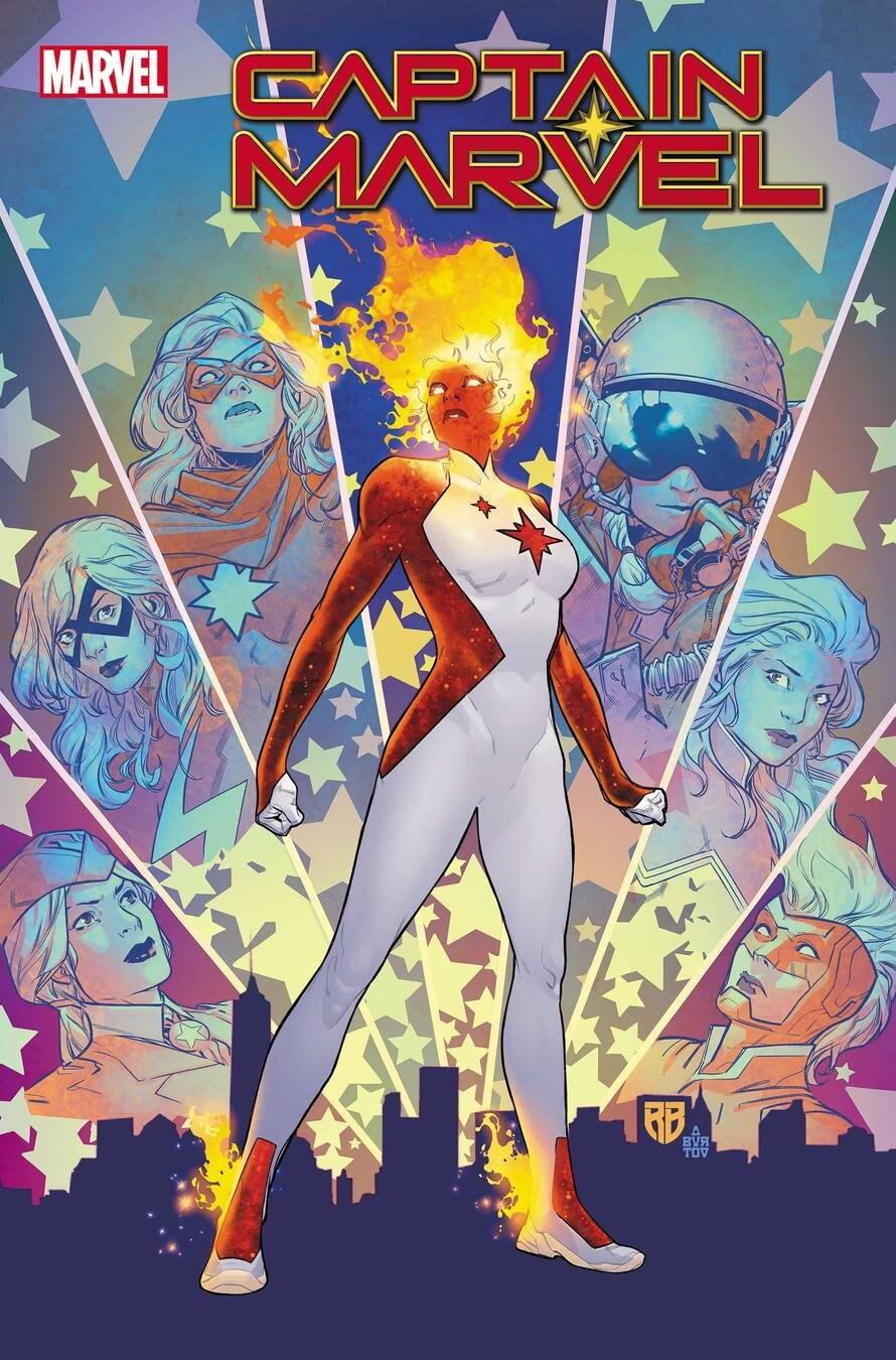 Cover di Captain Marvel 38 di R. B. Silva, con la nuova Binary